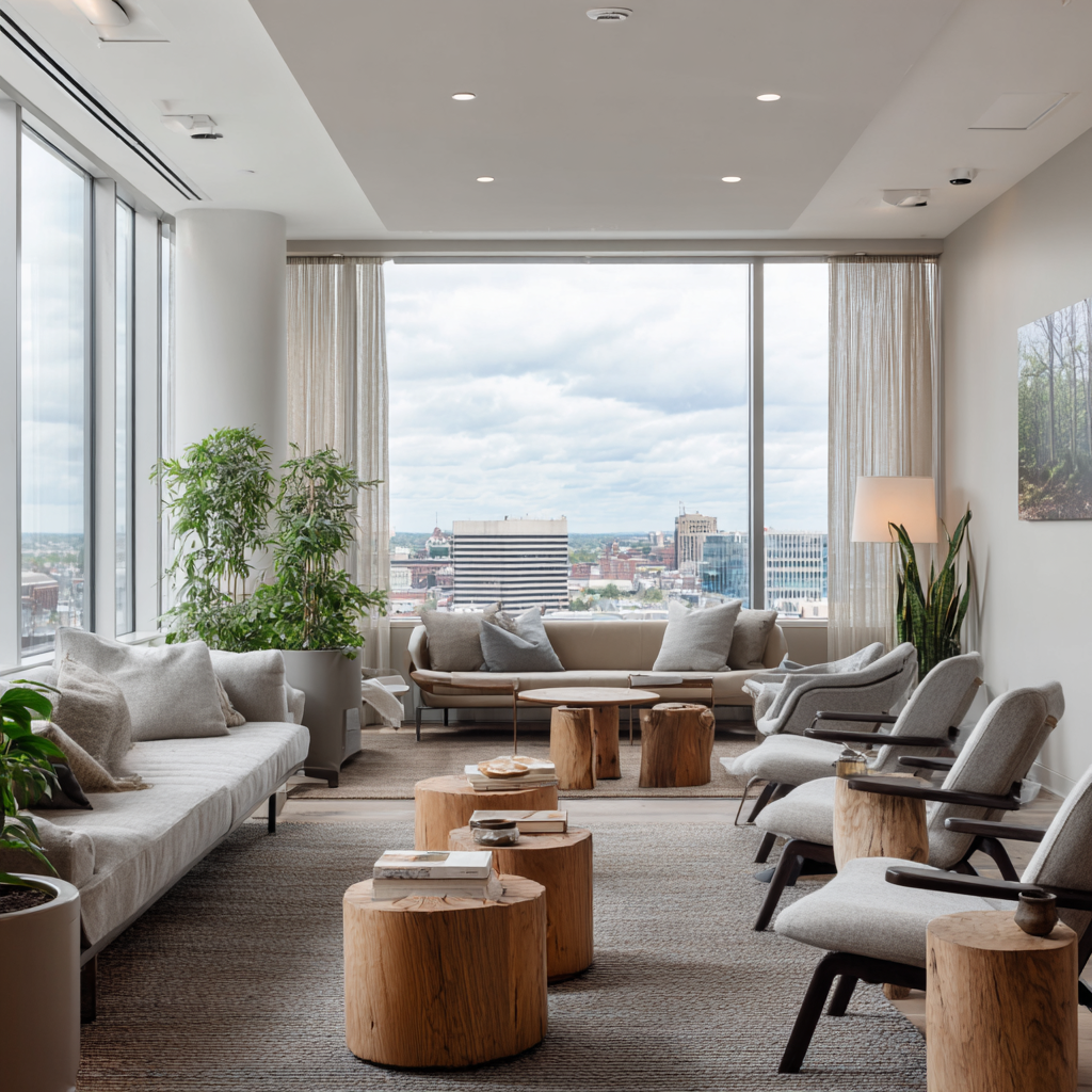Group therapy room at New Dawn Behavioral Treatment